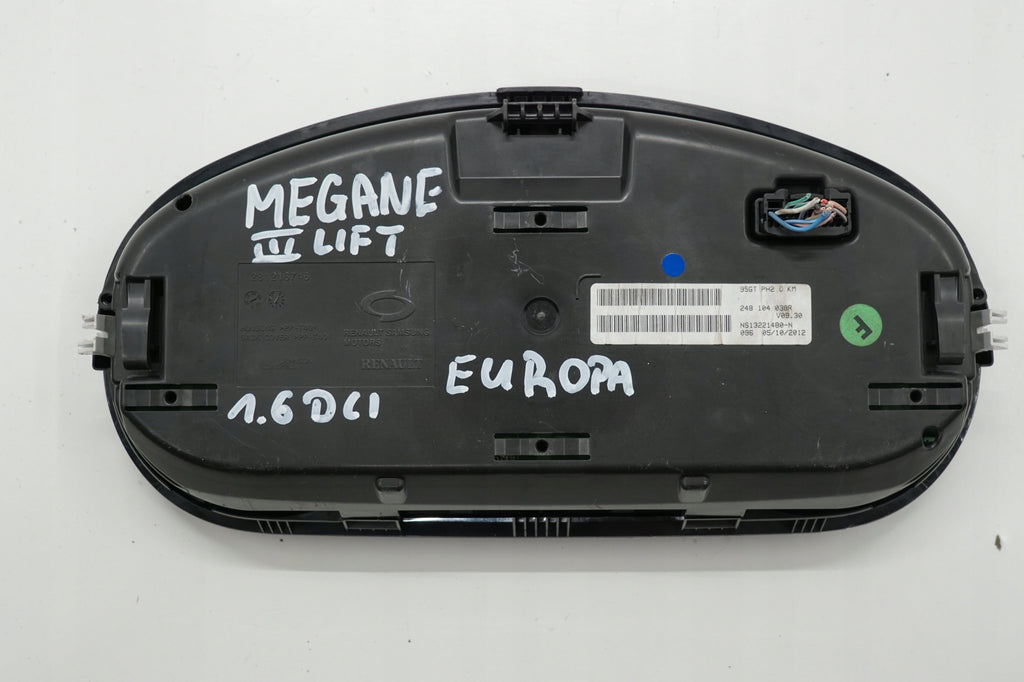 RENAULT MEGANE III LIFT 14R COUNTER CLOCK 1.6DCI 248104038R EUROPE