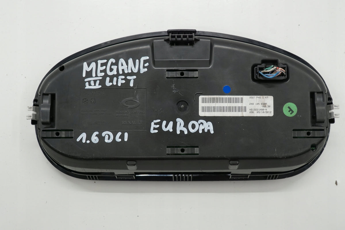 RENAULT MEGANE III LIFT 14R COUNTER CLOCK 1.6DCI 248104038R EUROPE