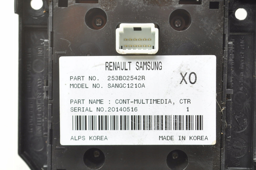 RENAULT MEGANE III NAVIGATION CONTROL PANEL 253B02542R
