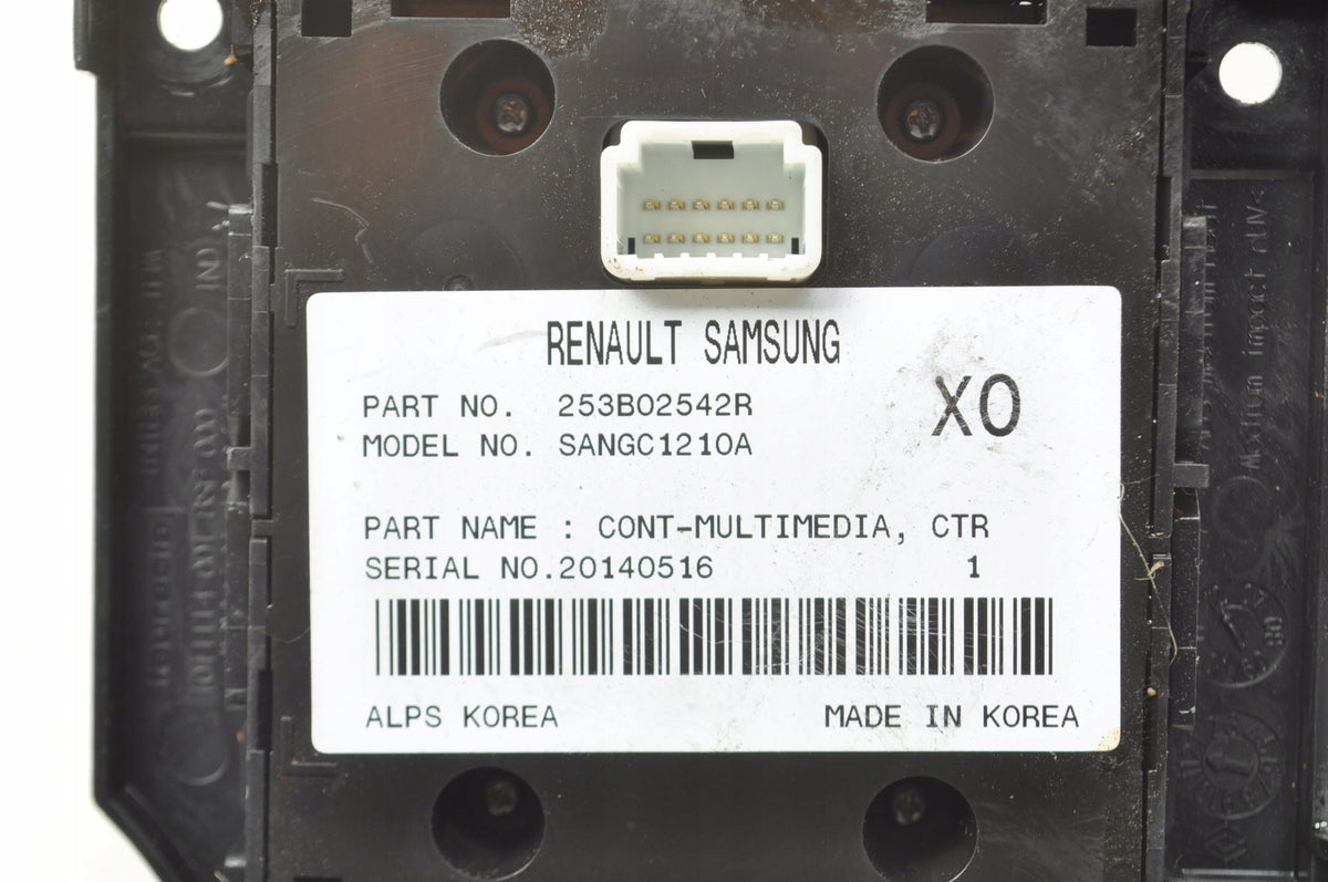 RENAULT MEGANE III NAVIGATION CONTROL PANEL 253B02542R