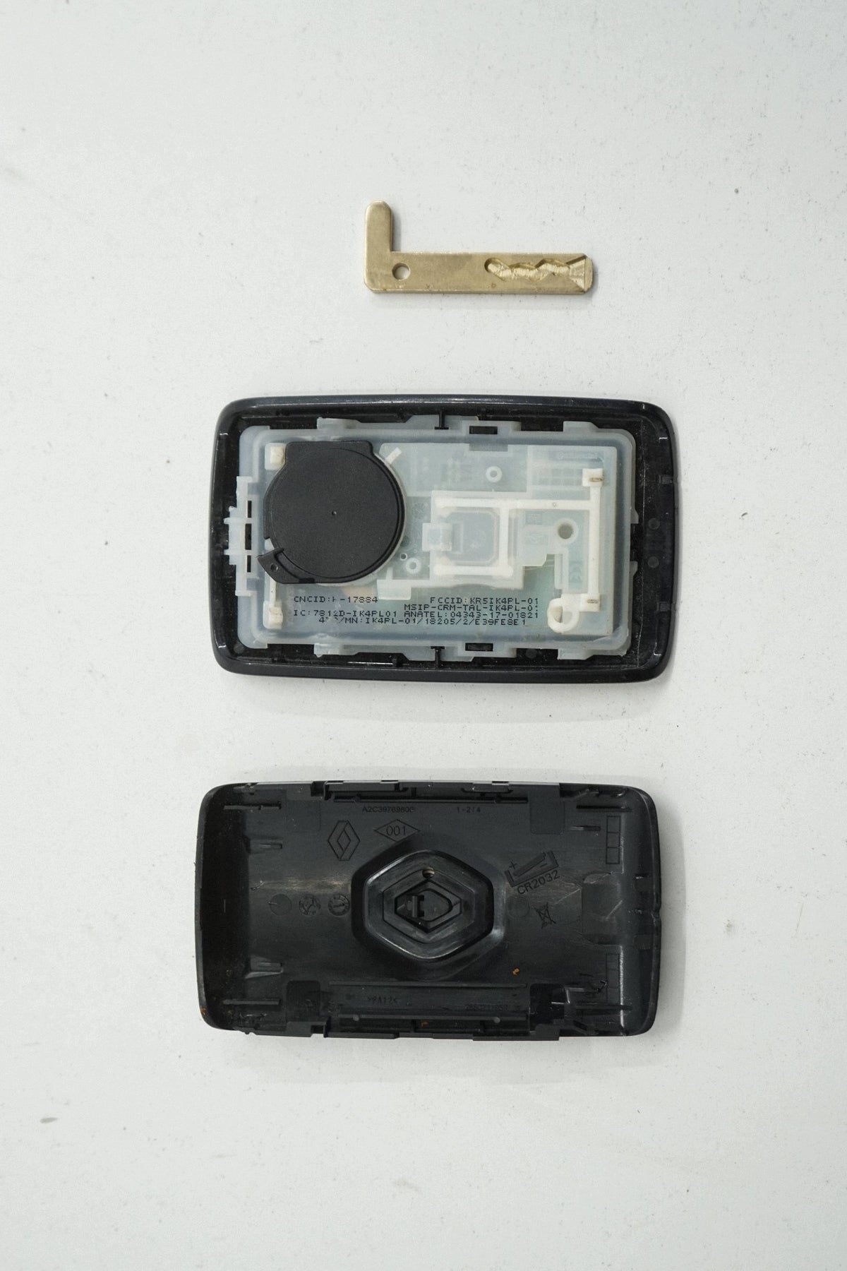 RENAULT MEGANE IV 18R KEY IGNITION CARD SET 285C71195R