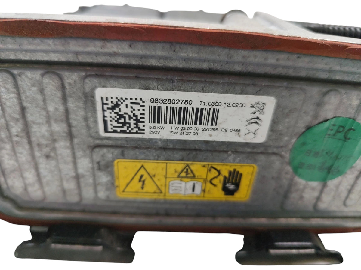 RESISTOR HEATER OPEL COMBO E BERLINGO IV 9832802780