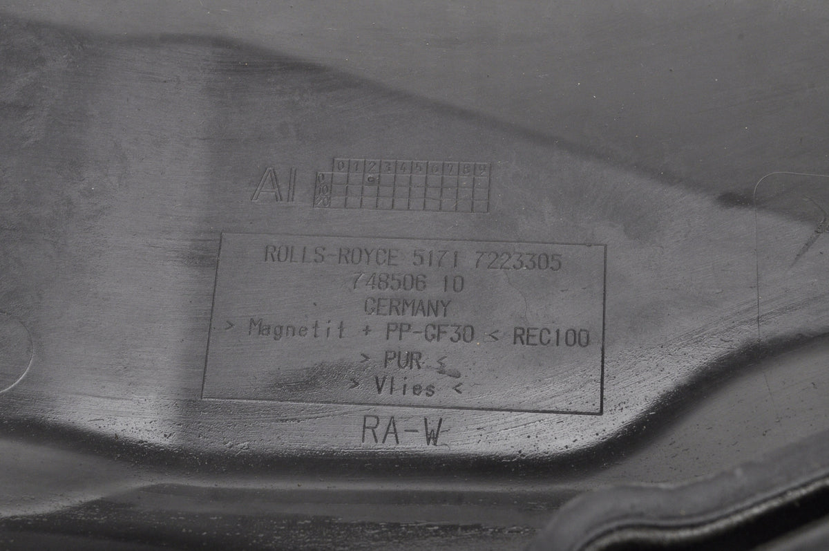 ROLL-ROYCE WRAITH RR5 6.6 ENGINE BULKHEAD COVER
