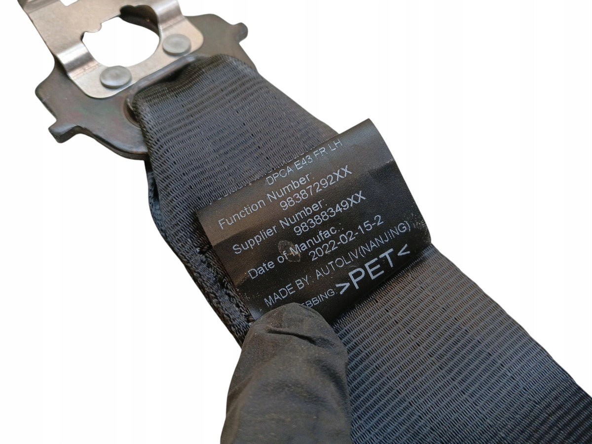 SEAT BELT LEFT FRONT CITROEN C5 X C5X (2021-) 98387292XX