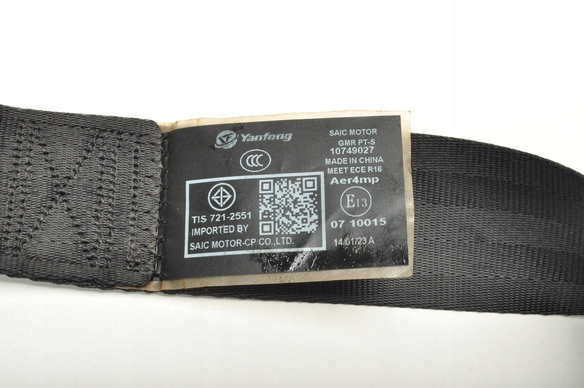 SEAT BELT LEFT REAR 2 ROW MG HS 10749027