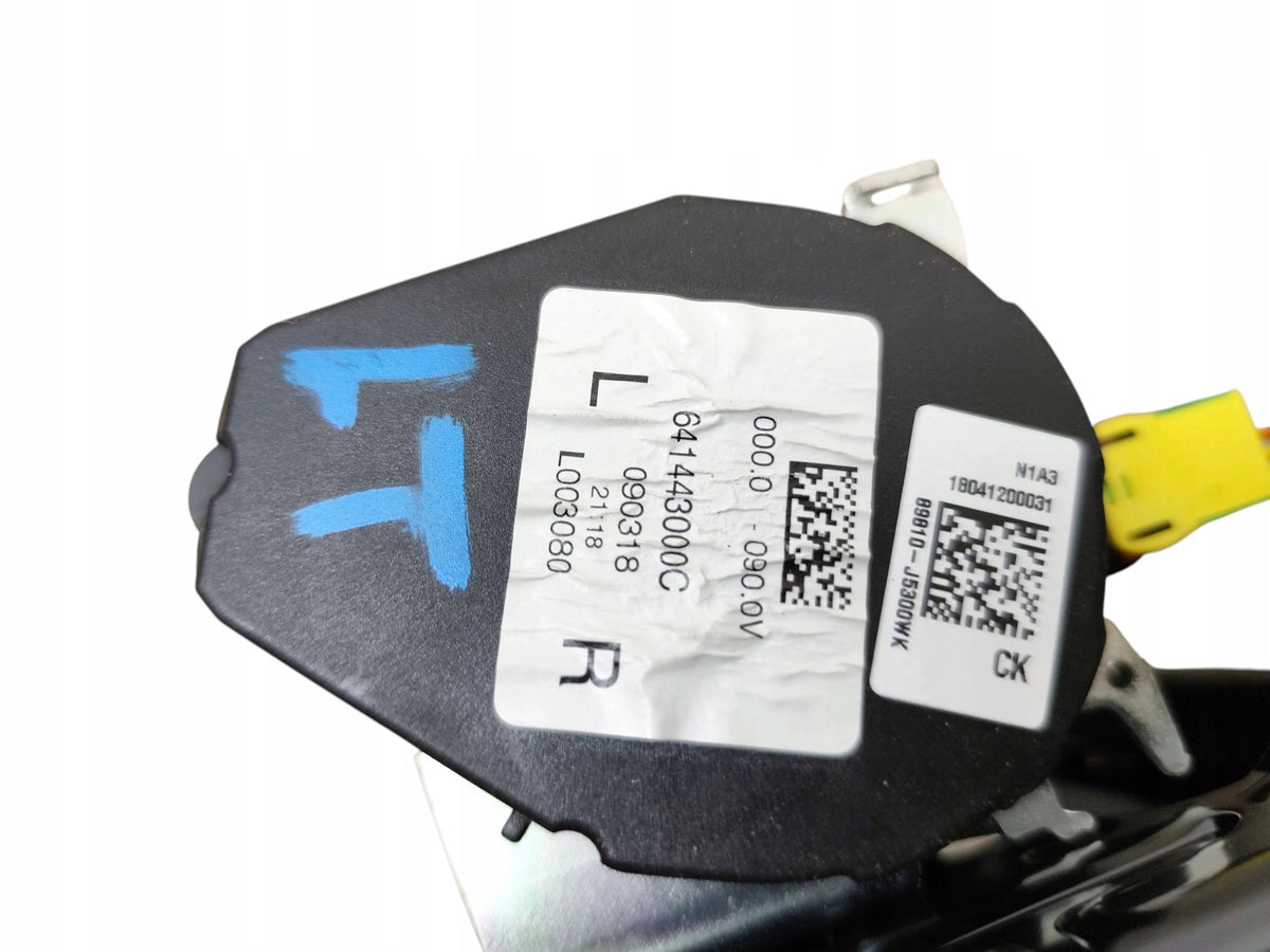 SEAT BELT LEFT REAR KIA STINGER 89810-J5300WK