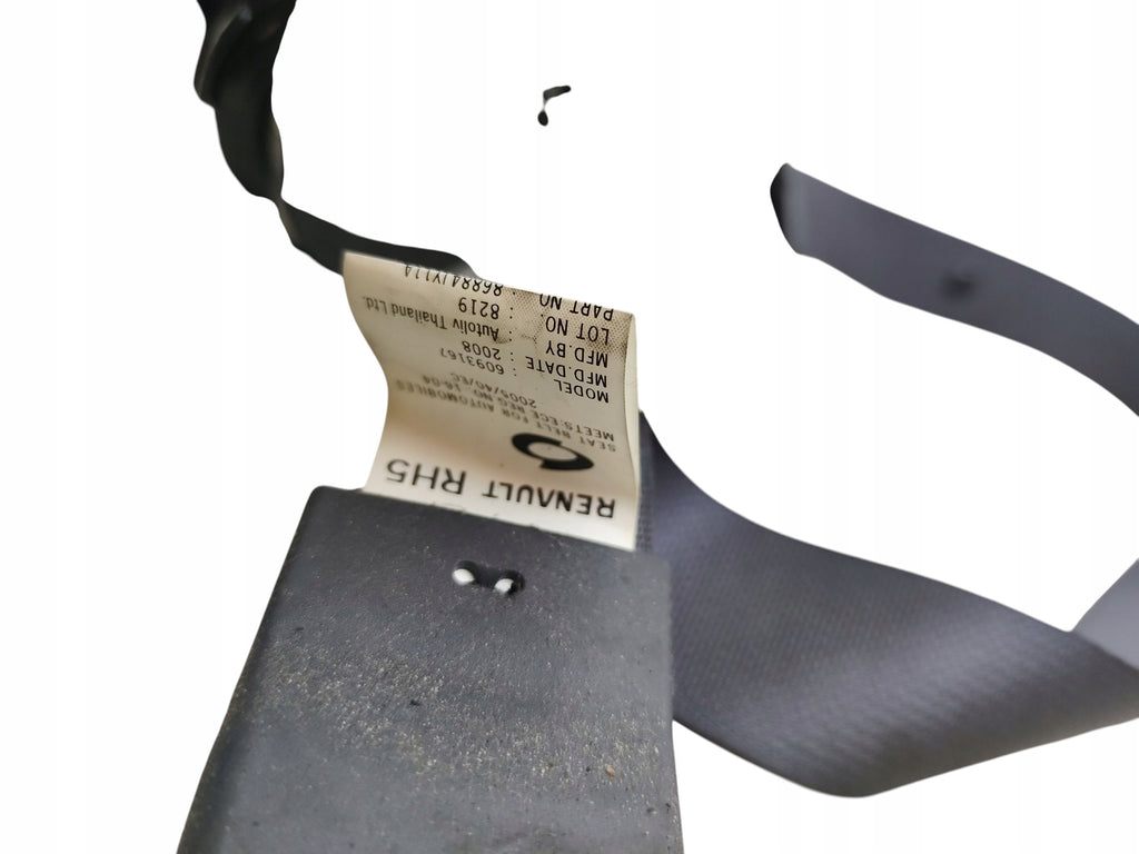 SEAT BELT RIGHT FRONT RENAULT KOLOS I HY 86884JY11A EUROPA
