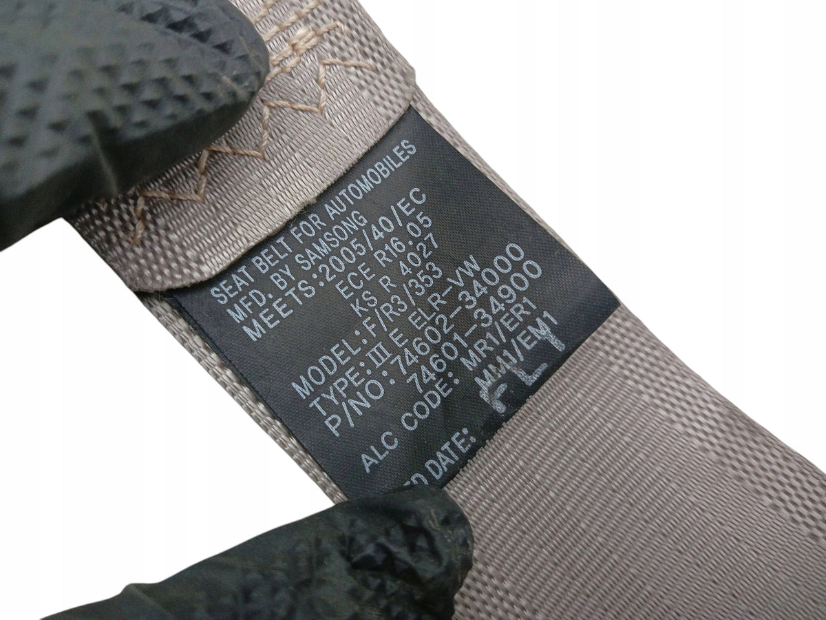 SEAT BELT RIGHT FRONT SSANGYONG KORANDO III 7460234000