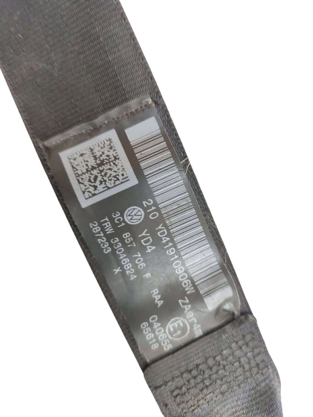 SEAT BELT RIGHT FRONT VOLKSWAGEN PASSAT B6 3C1857706F EUROPE
