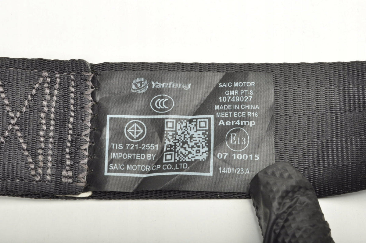 SEAT BELT RIGHT REAR 2 ROW MG HS 10749027