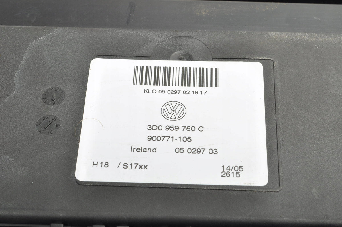SEAT CONTROL UNIT VOLKSWAGEN PHAETON BENTLEY FLYING 3D0959760C