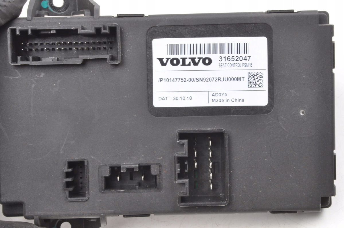 SEAT CONTROL UNIT VOLVO S60 V60 XC60 XC90 V90 S90 31652047