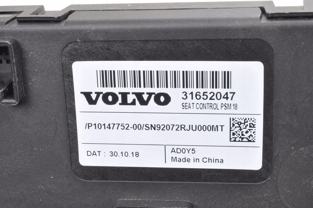 SEAT CONTROL UNIT VOLVO S60 V60 XC60 XC90 V90 S90 31652047