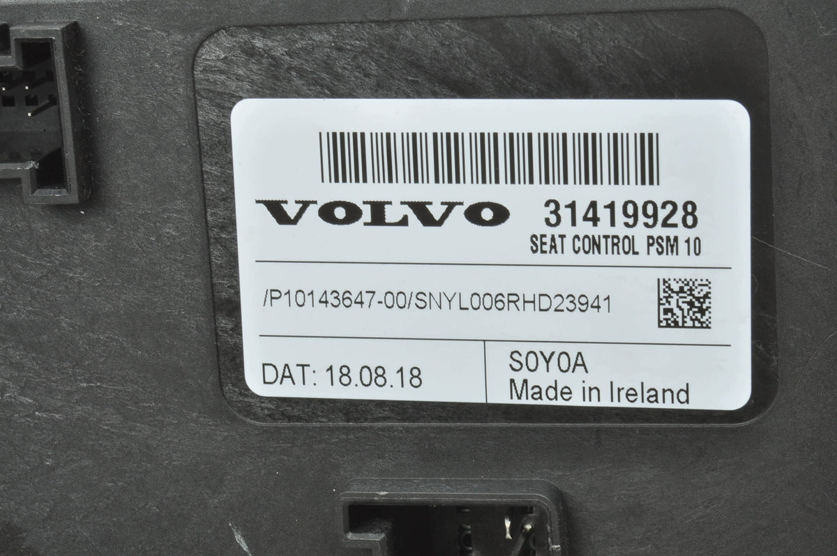 SEAT CONTROL UNIT VOLVO V60 II S60 III 31419928
