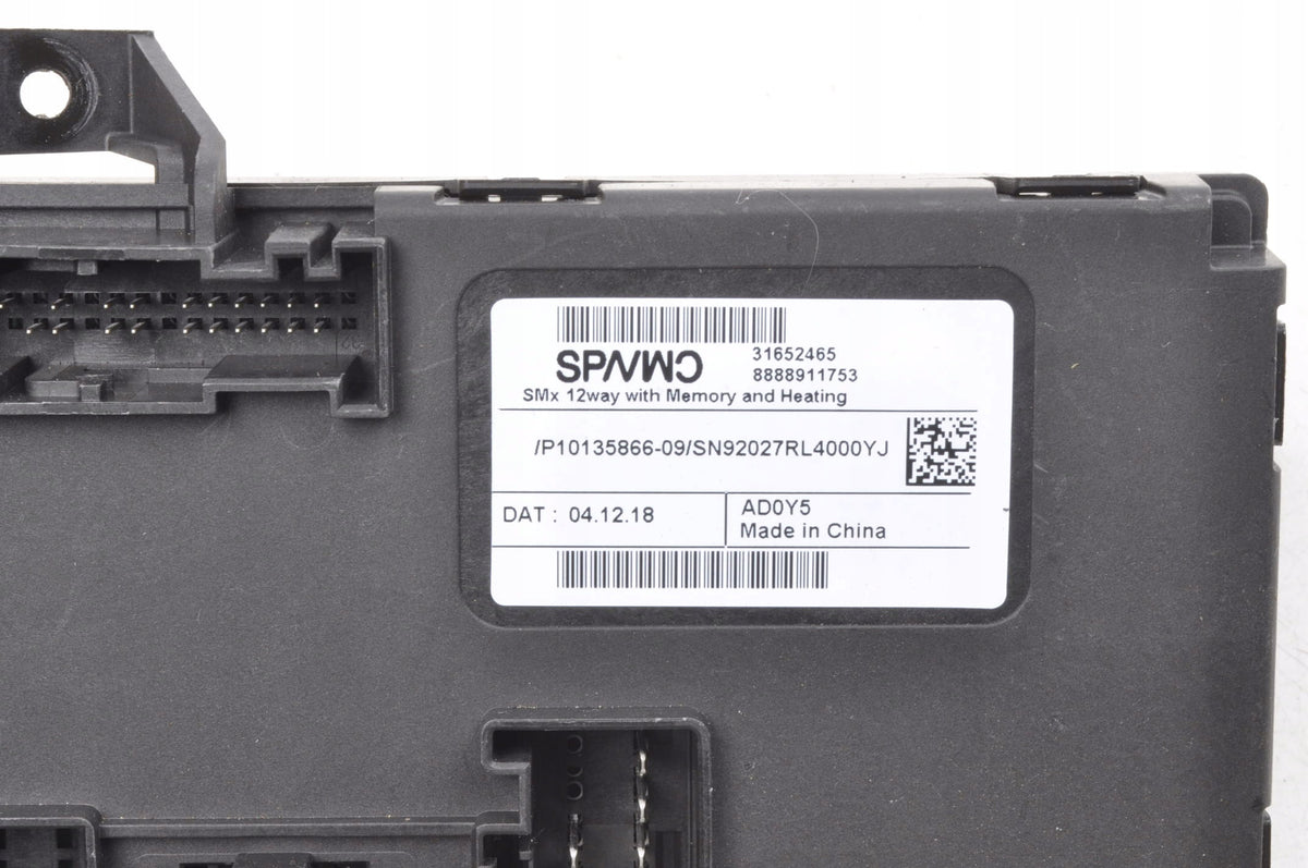 SEAT CONTROL UNIT VOLVO XC40 31652465