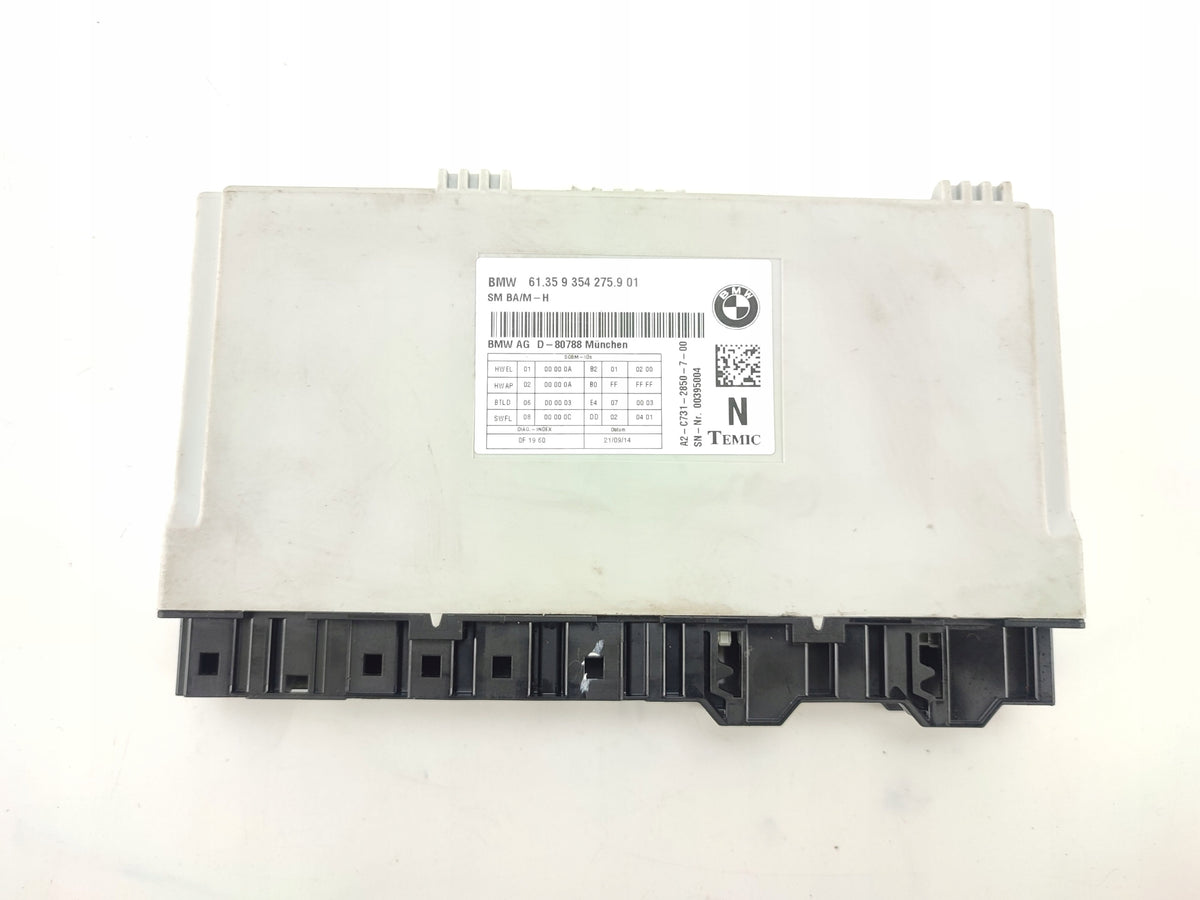SEAT CONTROLLER MODULE BMW 6 F13 9354275