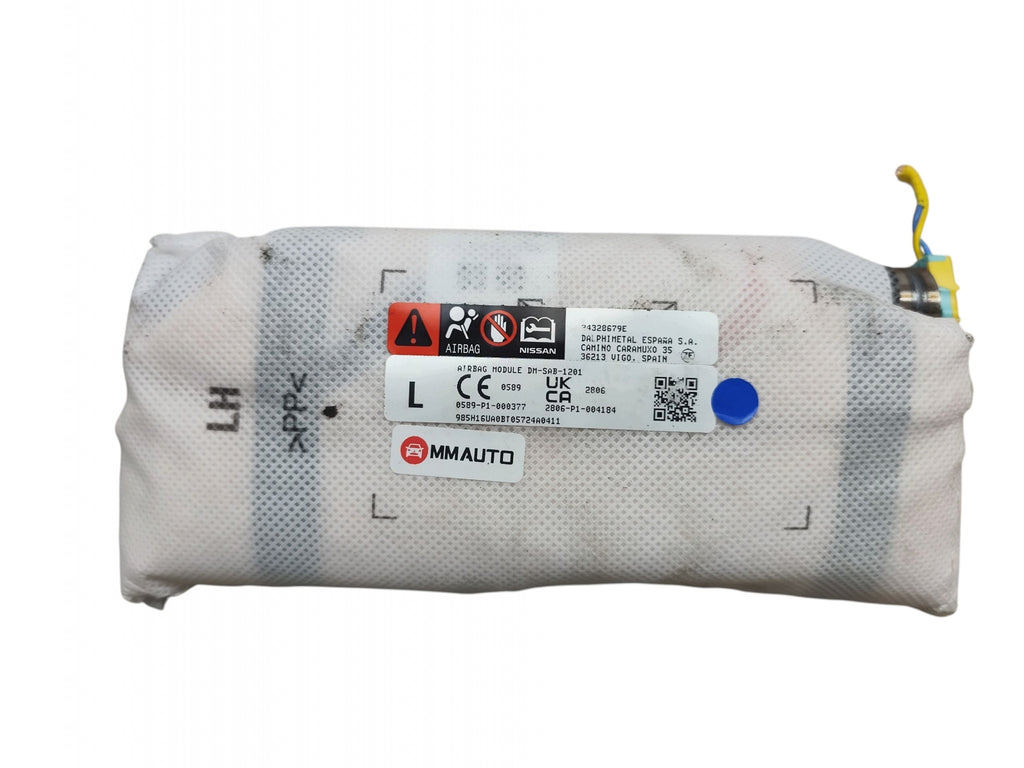SEAT CUSHION LEFT NISSAN QASHQAI J12 2806-P1-004184 0589-P1-000377