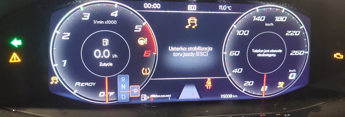 SEAT LEON 4 IV FR COMBI 2.0 TDI 21R COUNTER CLOCK VIRTUAL MILEAGE 119338km