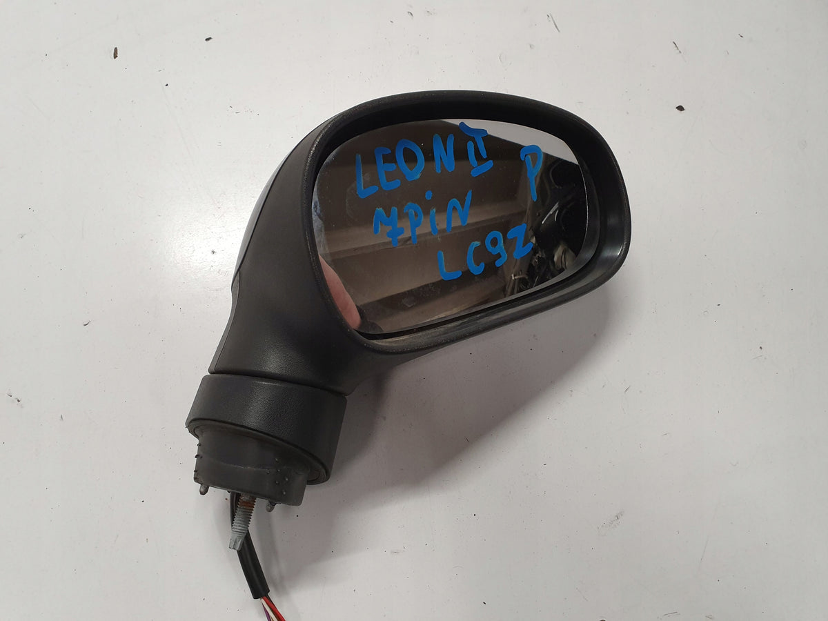 SEAT LEON II MIRROR RIGHT 7PIN LC9Z ENGLISH