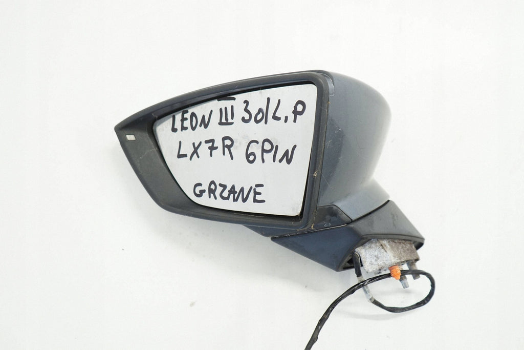 SEAT LEON III 14R LEFT MIRROR 6PIN MULLED LX7R ENGLISHMAN