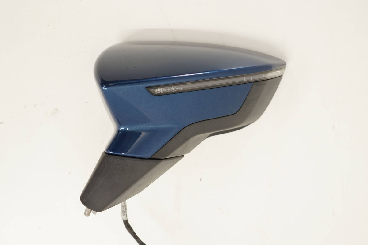 SEAT LEON III 15R MIRROR LEFT 12PIN 8+4PIN LW5P ENGLISH