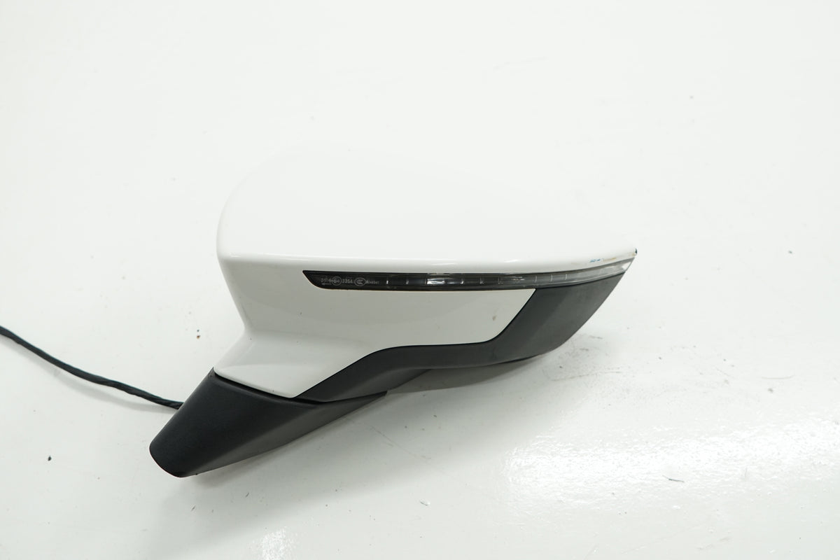 SEAT LEON III 15R MIRROR LEFT 6PIN LB9A ANGLIK UK