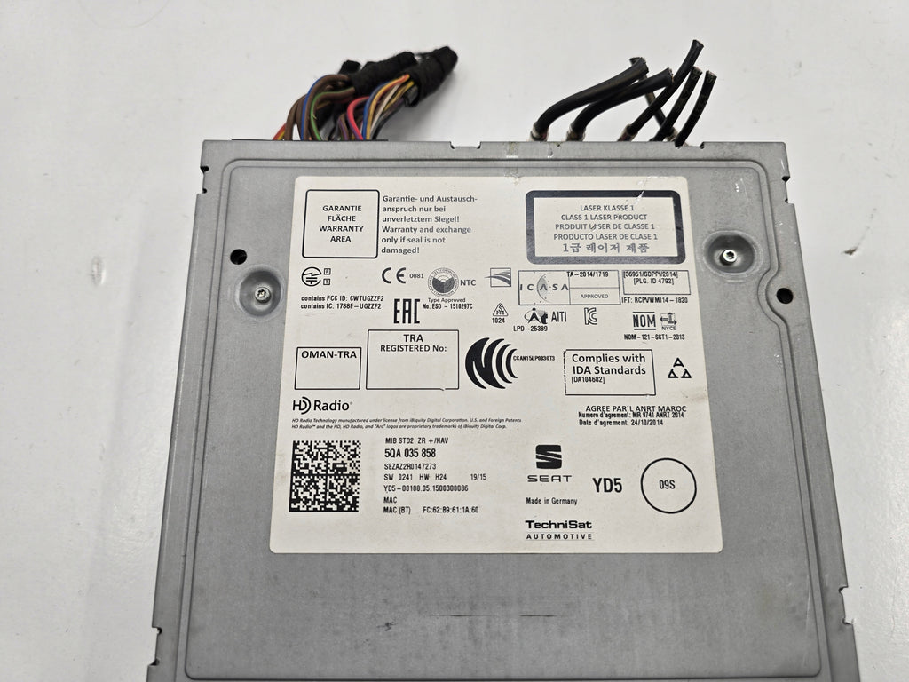 SEAT LEON III 15R MODULE READER RADIO NAVIGATION 5QA035858