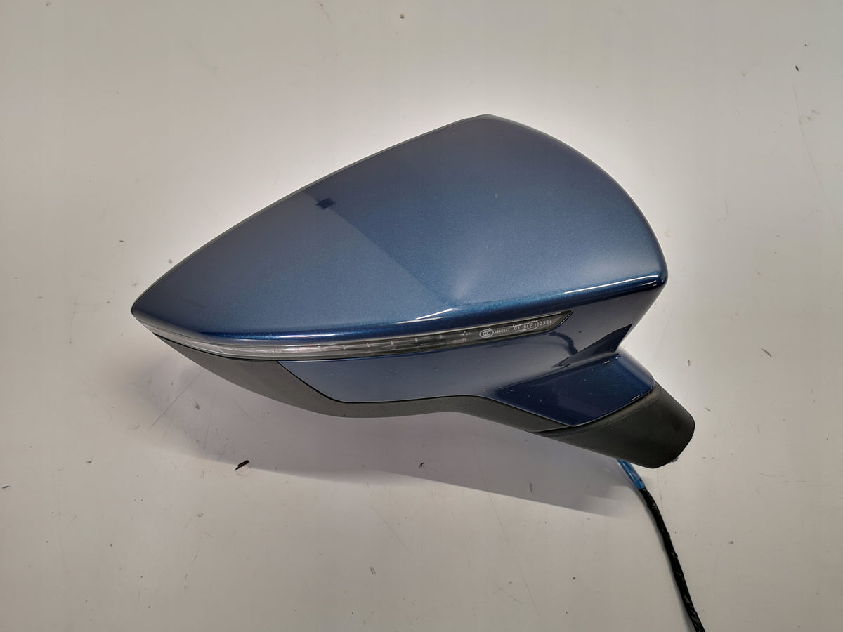 SEAT LEON III MIRROR RIGHT 6PIN LW5P