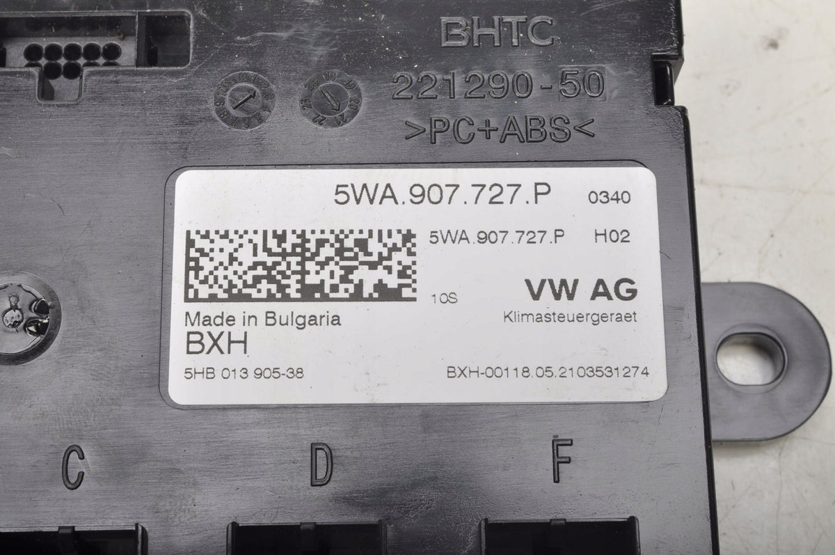 SEAT LEON IV AIR CONDITIONING CONTROLLER 5WA907727P