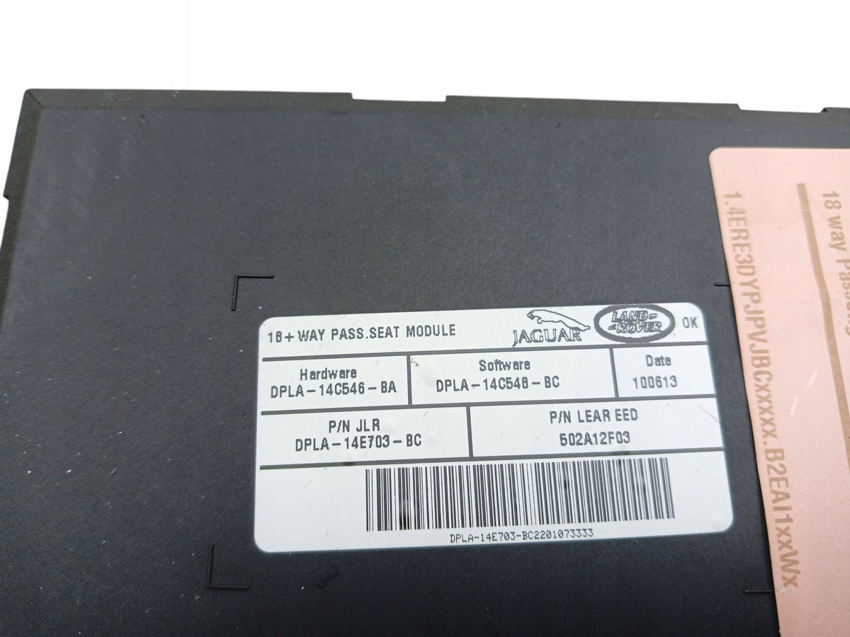 SEAT MODULE LEFT FRONT LAND ROVER RANGE ROVER IV L405 DPLA-14C546-BA
