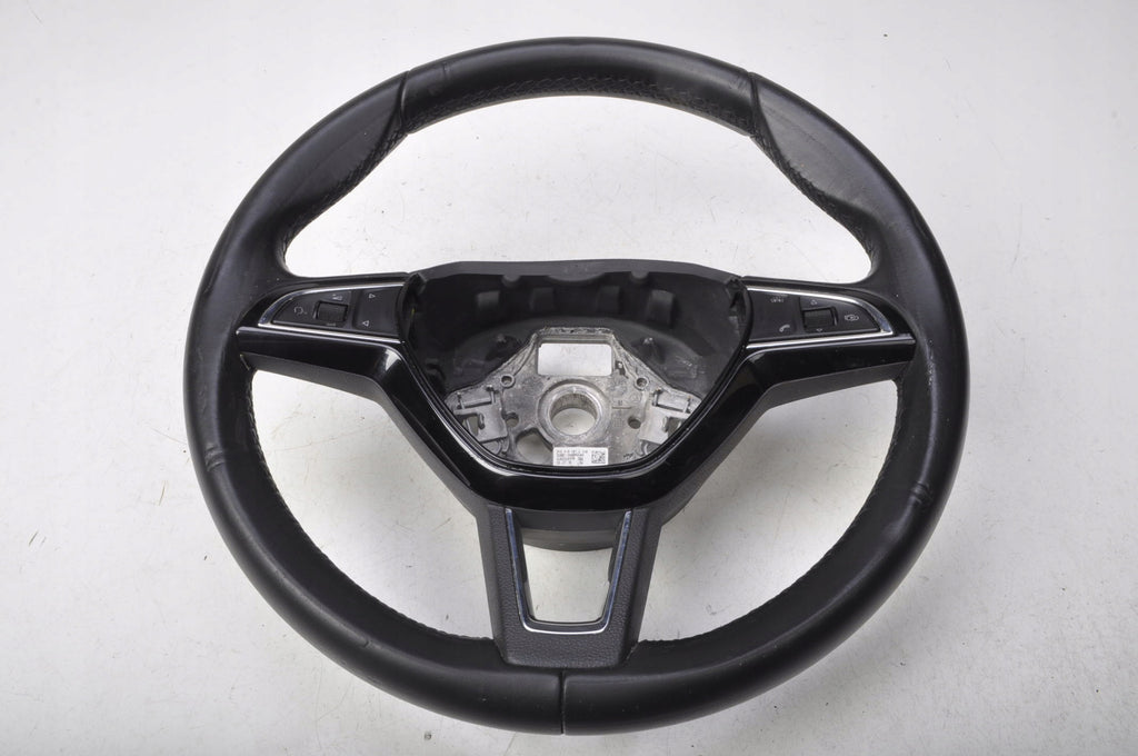 SKODA FABIA III LEATHER STEERING WHEEL
