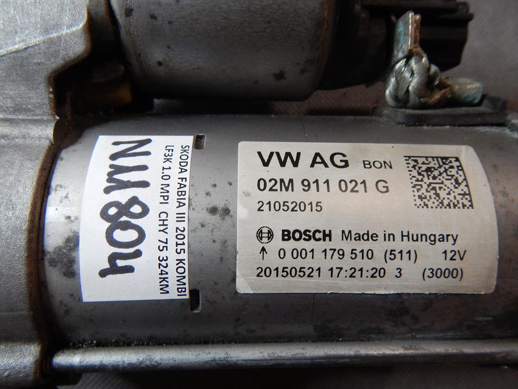 SKODA FABIA III STARTER 02M911021G