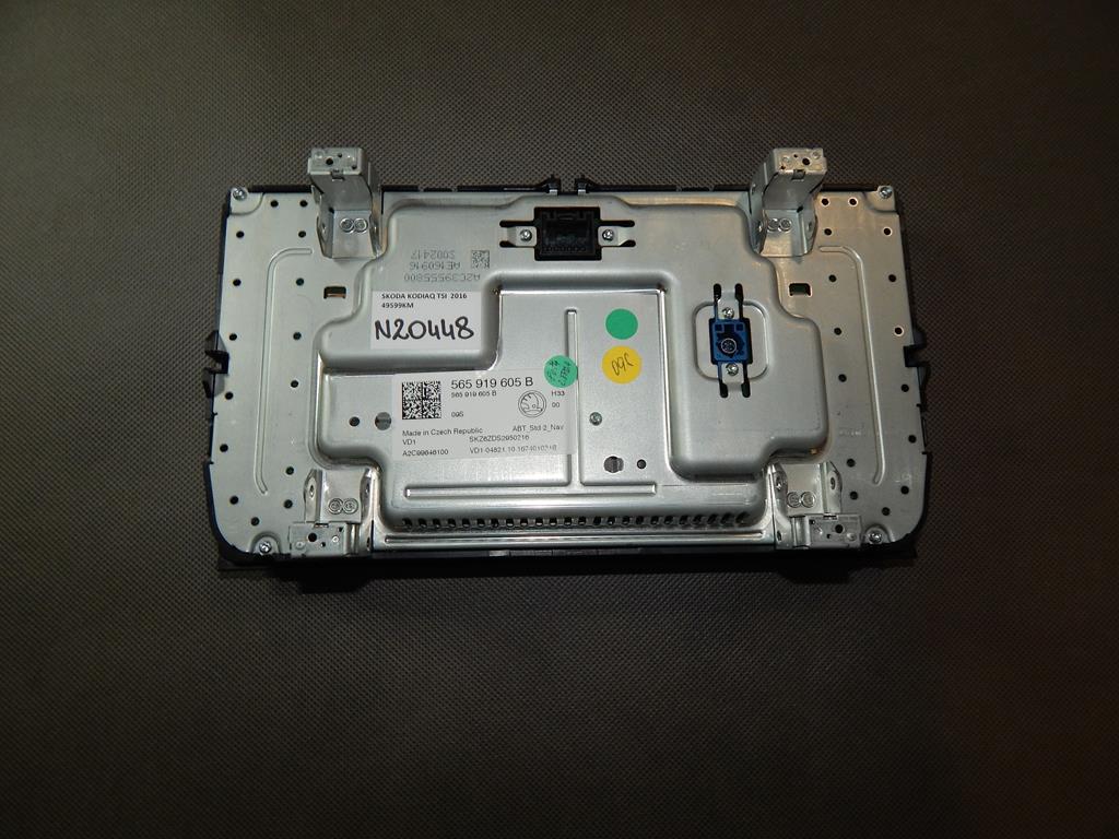 SKODA KODIAQ RADIO NAVIGATION PANEL 565919605B