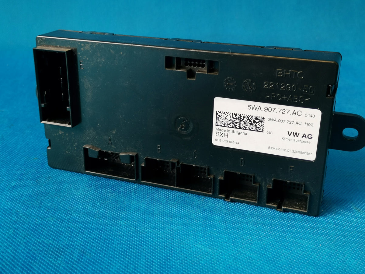 SKODA OCTAVIA 4 IV 22R 2.0TDI 4X4 MODULE AIR CONDITIONING CONTROLLER 5WA907727AC