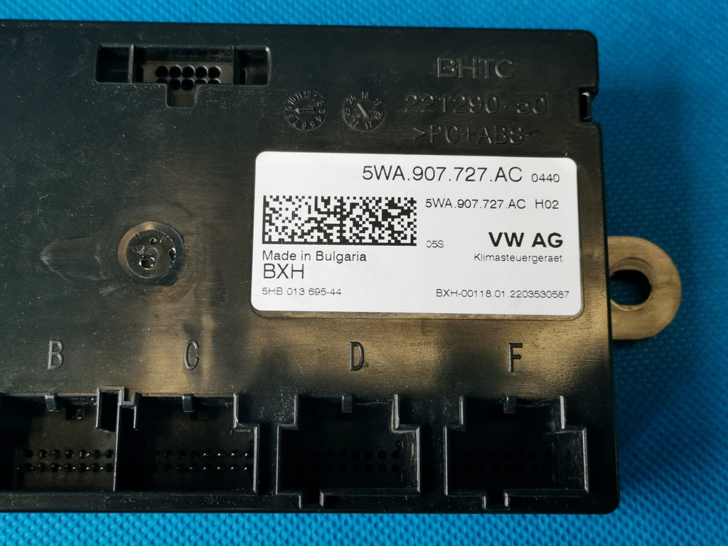 SKODA OCTAVIA 4 IV 22R 2.0TDI 4X4 MODULE AIR CONDITIONING CONTROLLER 5WA907727AC