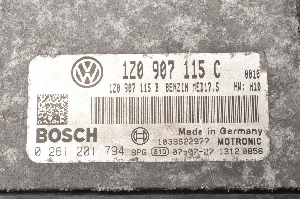 SKODA OCTAVIA II 1.8 TSI ENGINE CONTROLLER 1Z0907115C