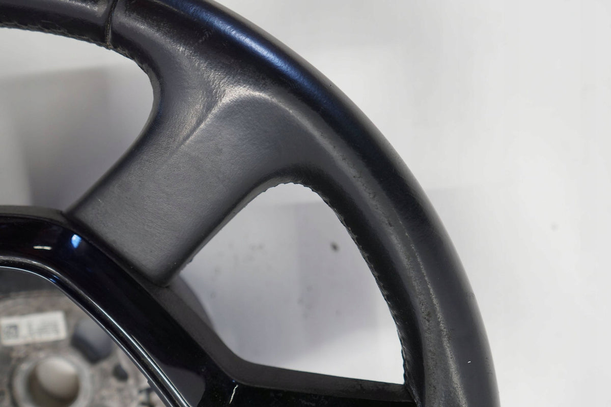 SKODA OCTAVIA III 14R STEERING WHEEL LEATHER BLACK MULTI 5E0419091AC