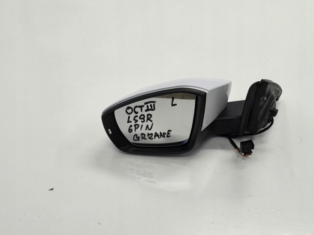 SKODA OCTAVIA III 16R LEFT MIRROR 6PIN LS9R ANGLIK UK