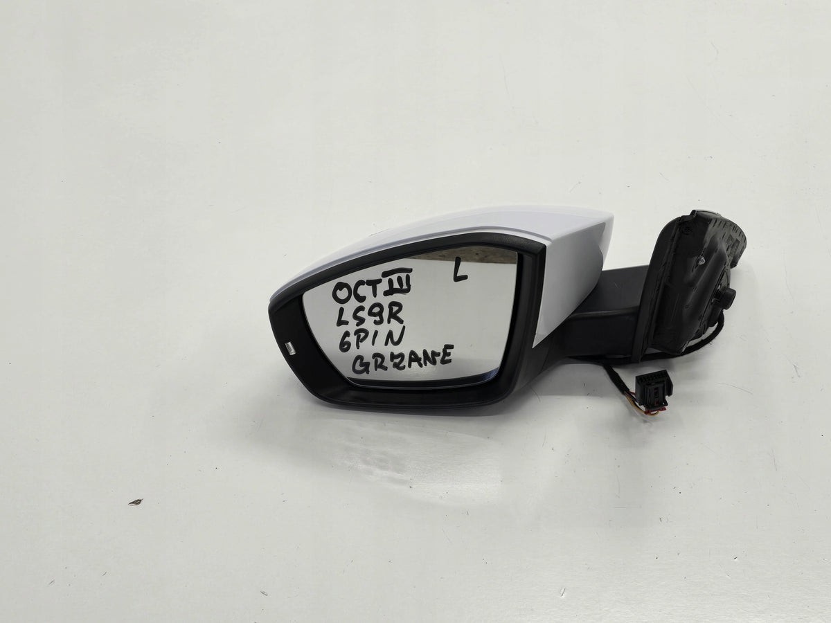 SKODA OCTAVIA III 16R LEFT MIRROR 6PIN LS9R ANGLIK UK