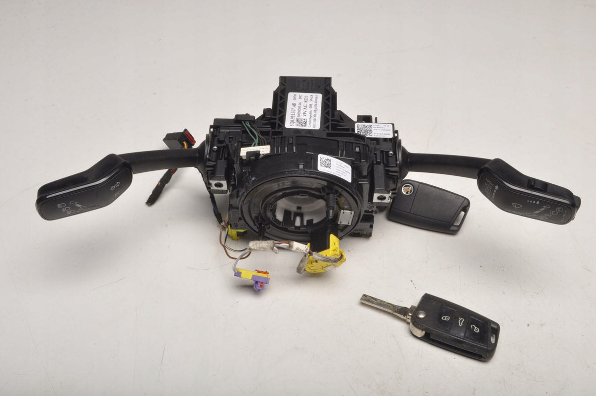 SKODA OCTAVIA III COMBINATION SWITCH 5Q0953507AB KEYS TAPE