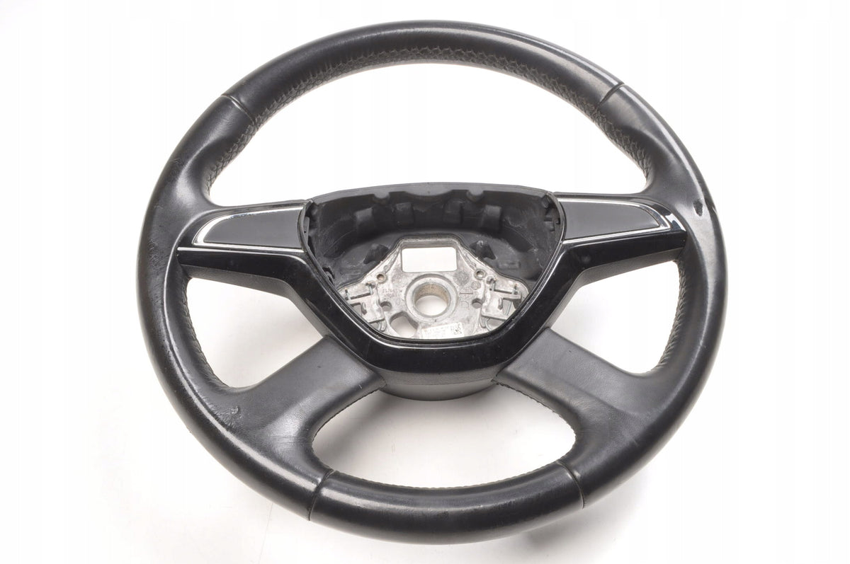 SKODA OCTAVIA III LEATHER STEERING WHEEL 5E0419091AA