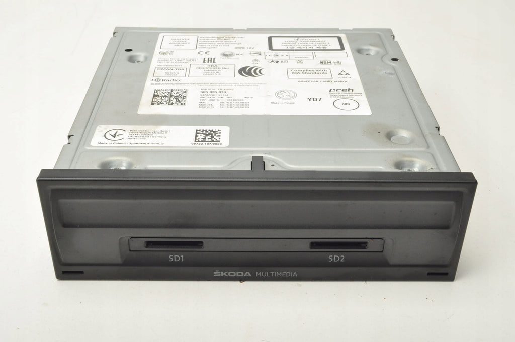 SKODA OCTAVIA III LIFT NAVIGATION PLATE READER 565035874