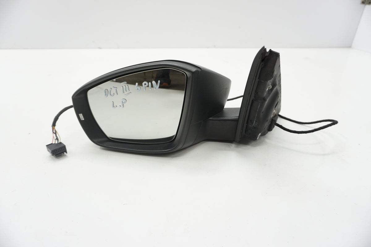 SKODA OCTAVIA III MIRROR LEFT 6PIN ENGLISH