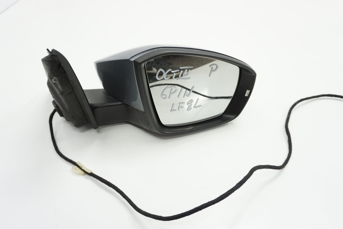 SKODA OCTAVIA III MIRROR RIGHT 6PIN LF8L ENGLISH