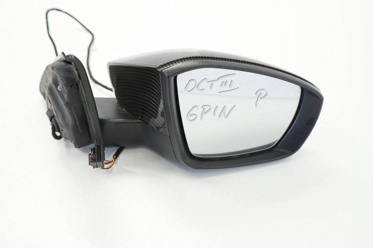 SKODA OCTAVIA III RS 15R MIRROR RIGHT 6PIN ENGLISH