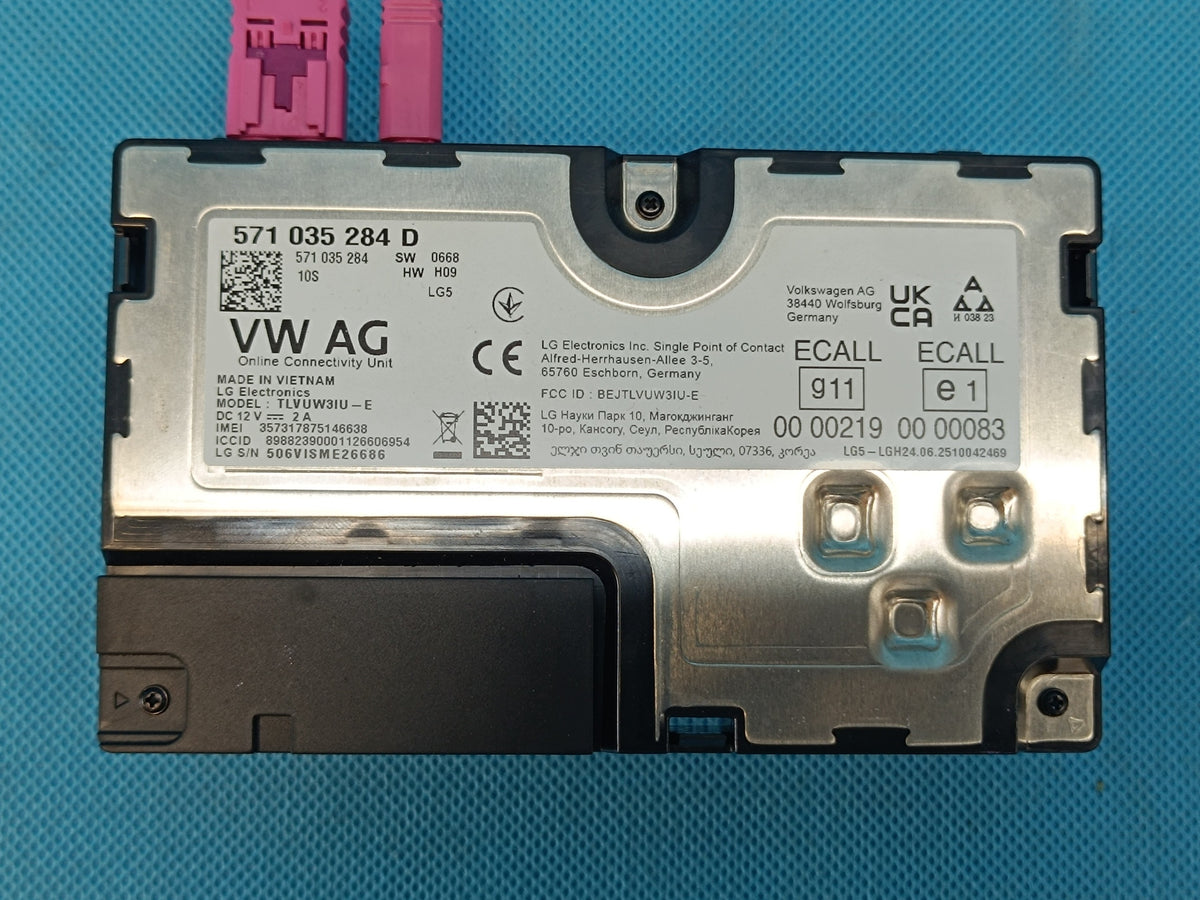 SKODA OCTAVIA IV VRS 2.0 TFSI 195KW 2026 R ONLINE SERVICE MODULE 571035284D