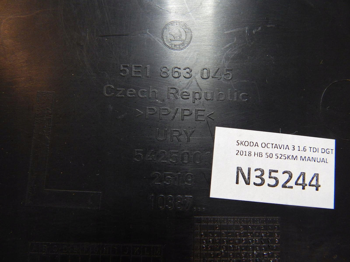 SKODA OCTAVIA TUNNEL CAP LEFT 5E1863045