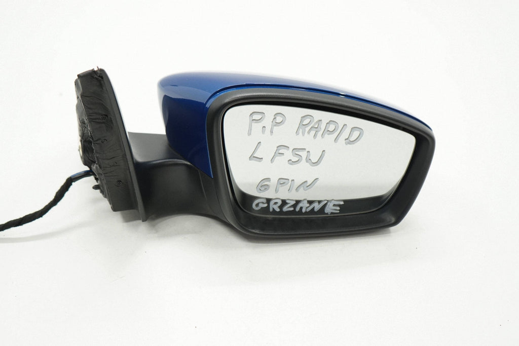 SKODA RAPID LIFT 17R MIRROR RIGHT HEATED 6PIN LF5W ENGLISH