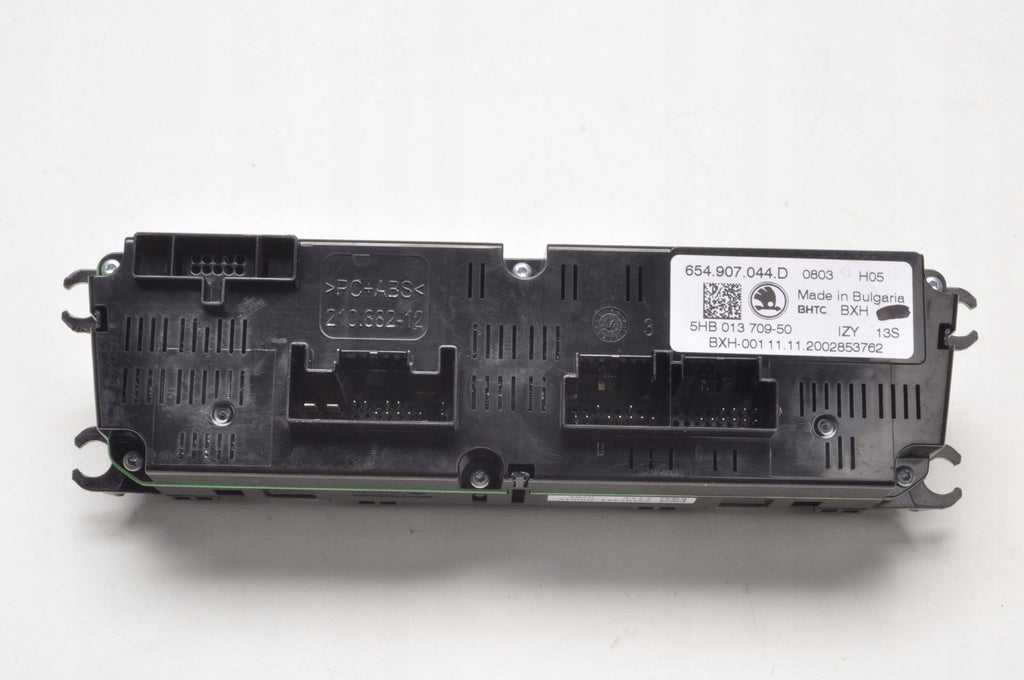SKODA SCALA AIR CONDITIONING CONTROL PANEL 654907044D