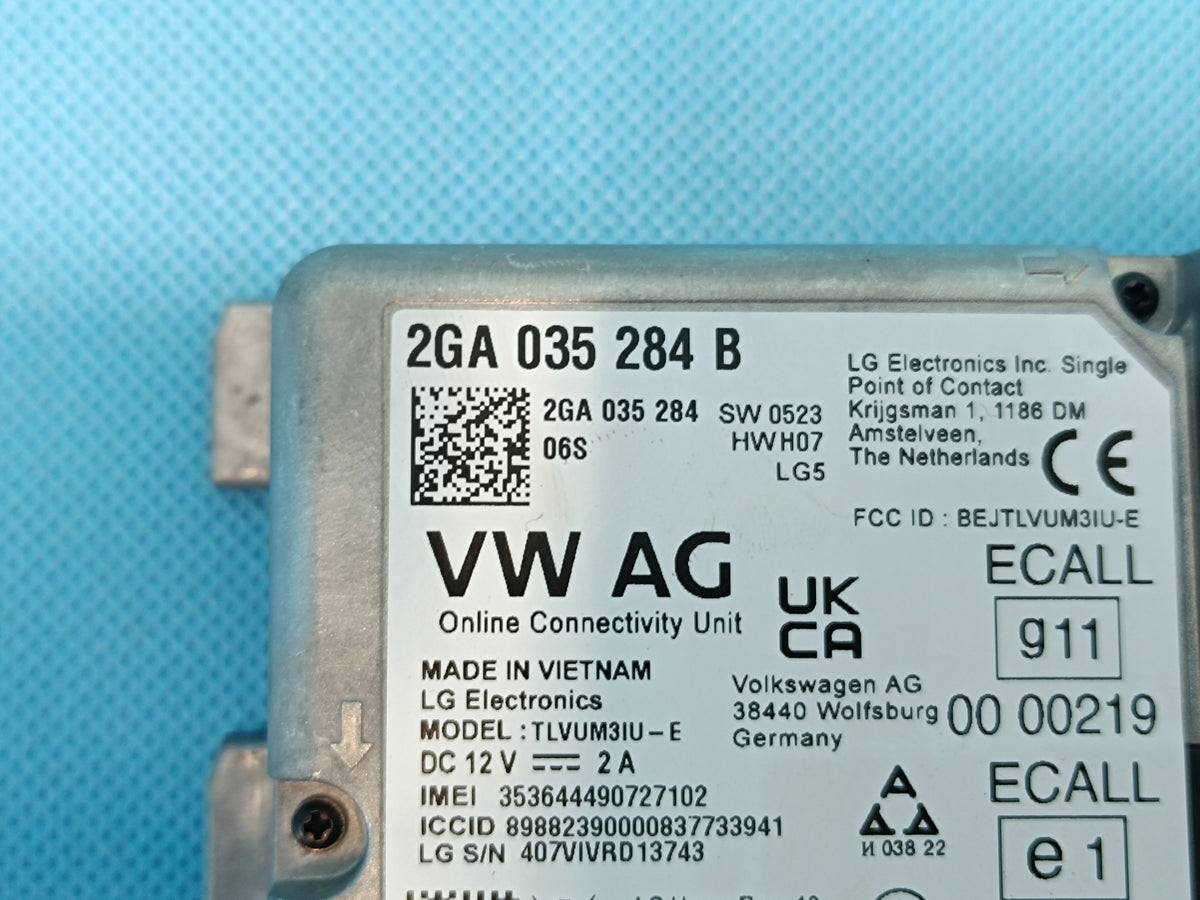 SKODA SCALA LIFT 1.0 TSI 85KW 2024 R MODULE DRIVER ONLINE 2GA035284B